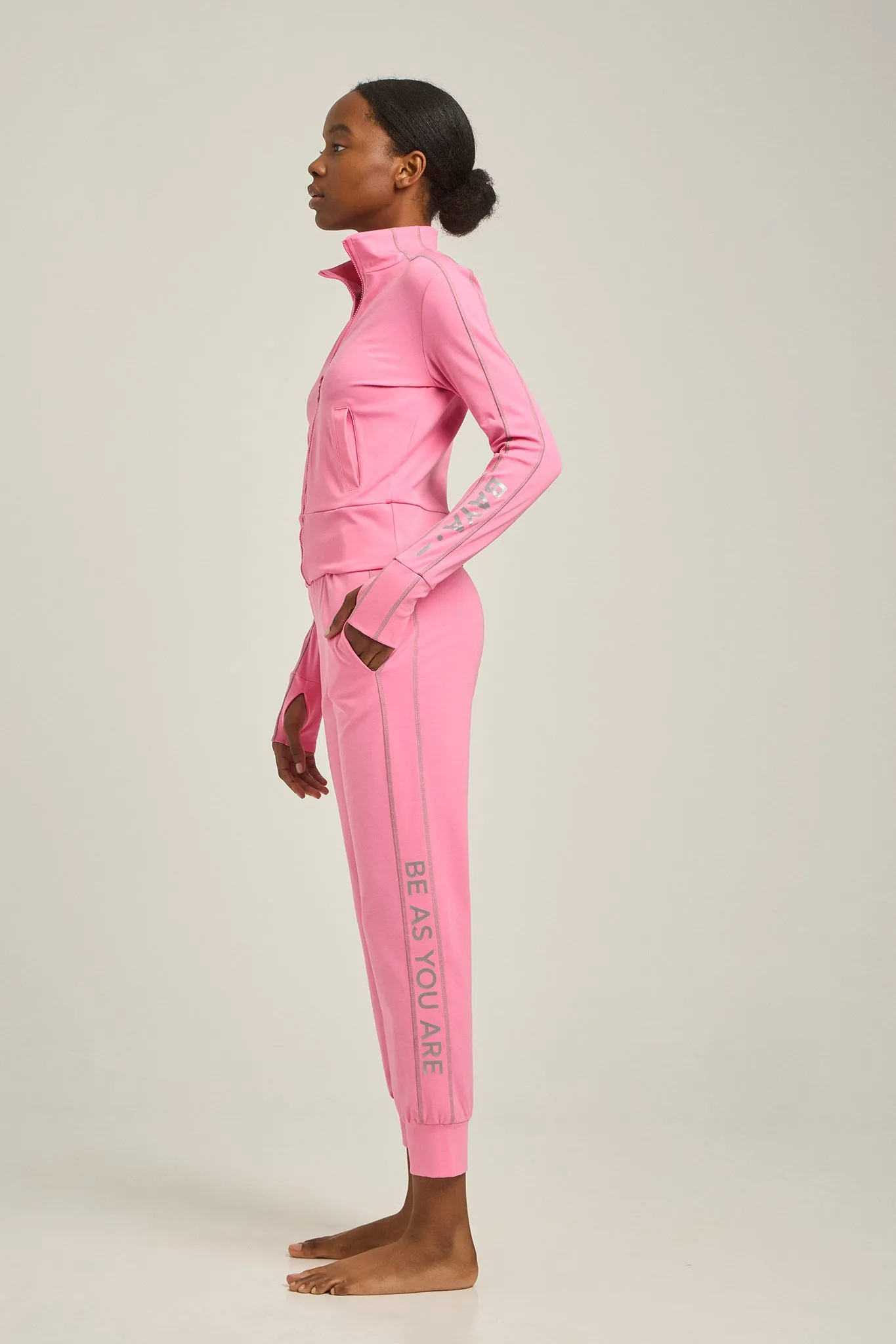 Παντελόνι φόρμας με reflective λεπτομέρειες | Pink