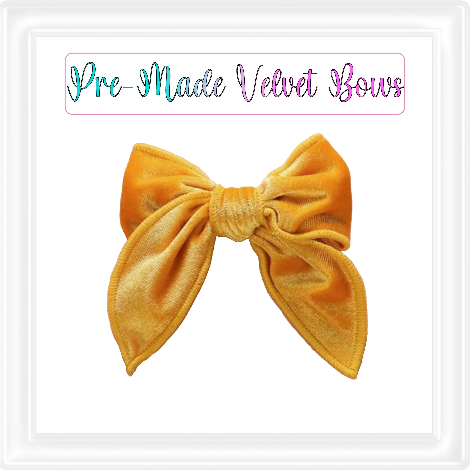 ⋅ Velvet Bows ⋅ Pre-Made Pre-Tied ⋅ 15 Gorgeous Colours ⋅