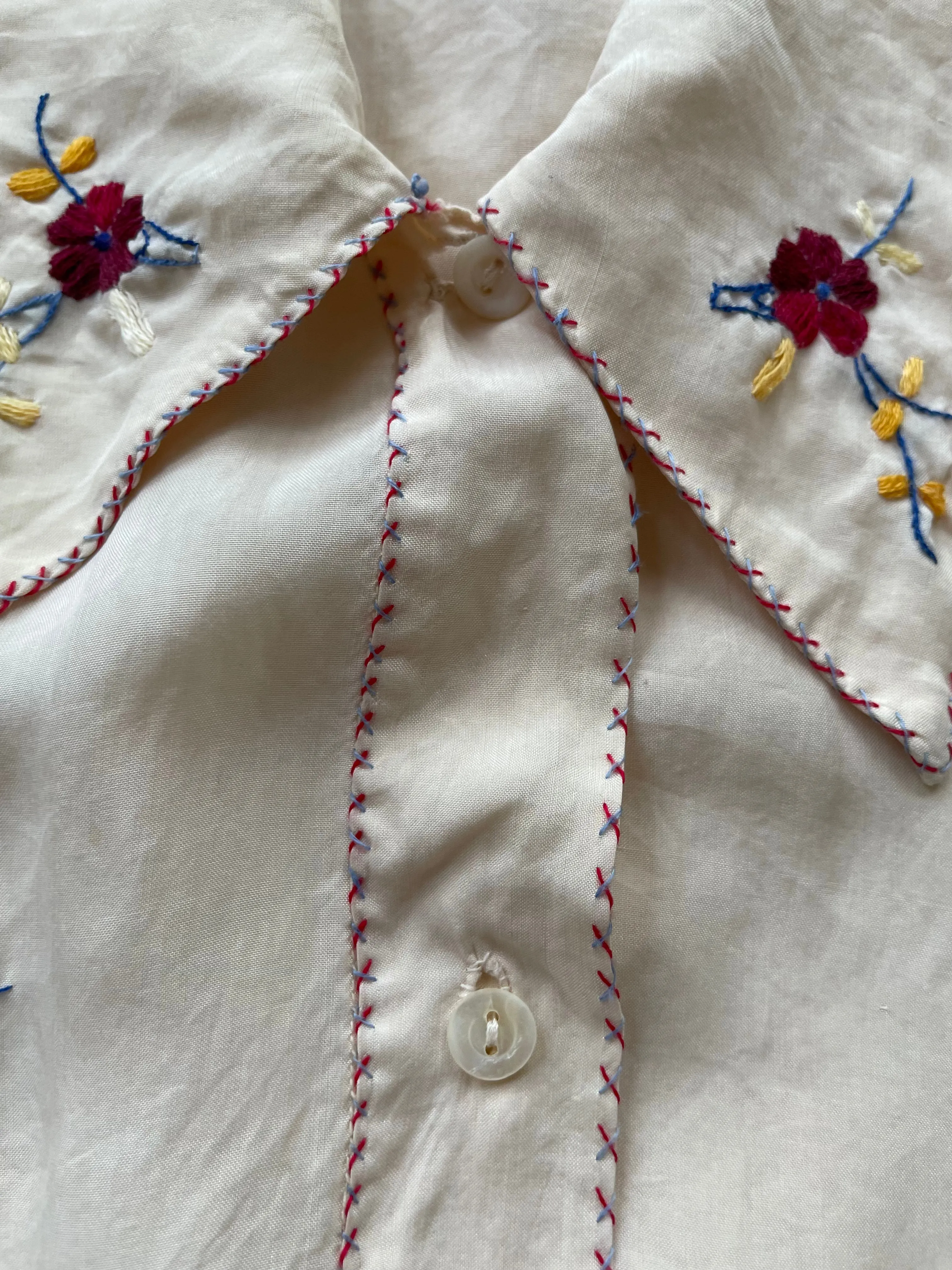 1930s Silky Rayon Asian Embroidered Lounge Set