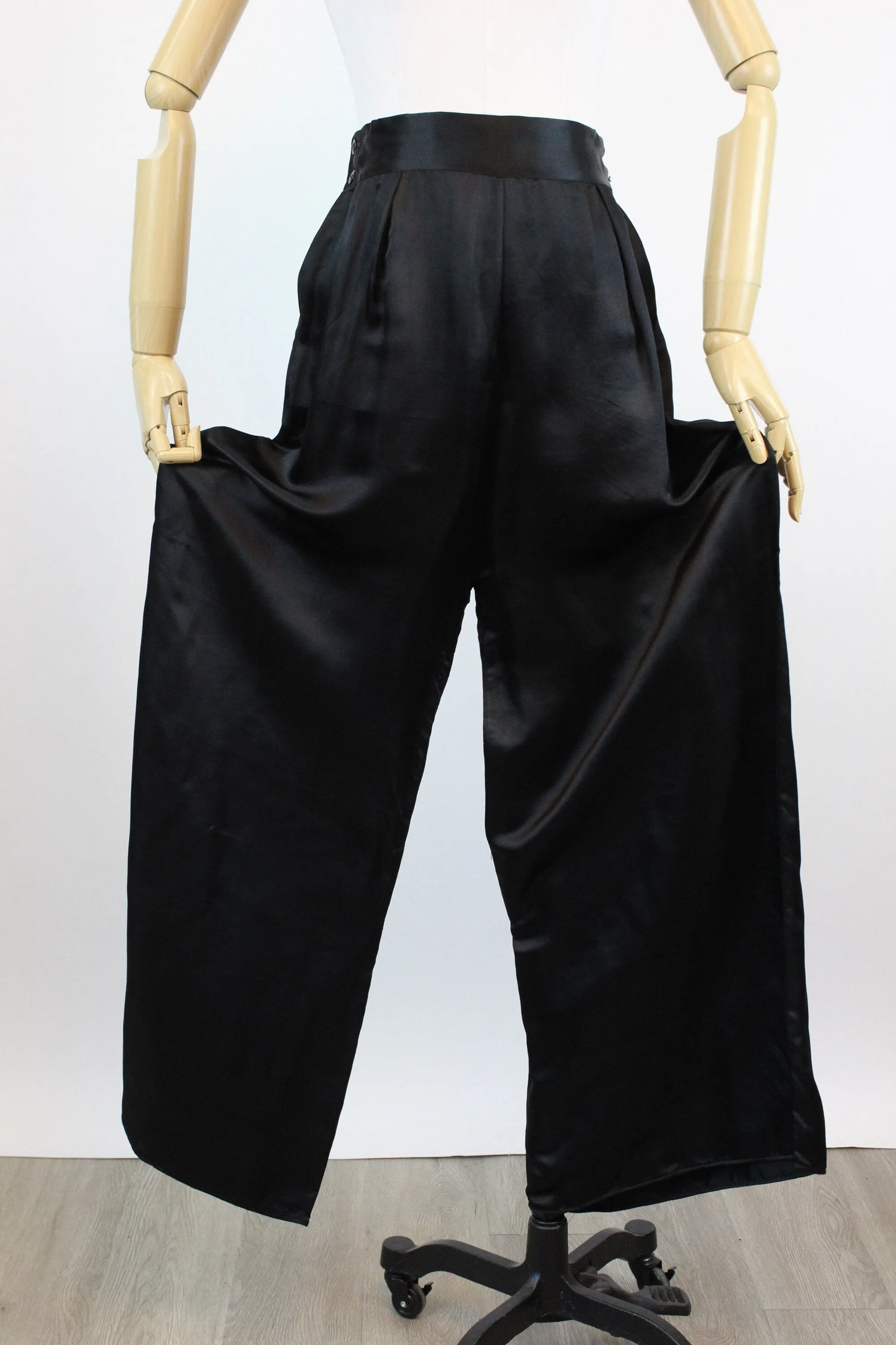 1940s ASIAN silk QUILTED jacket and pants set medium large | new fall