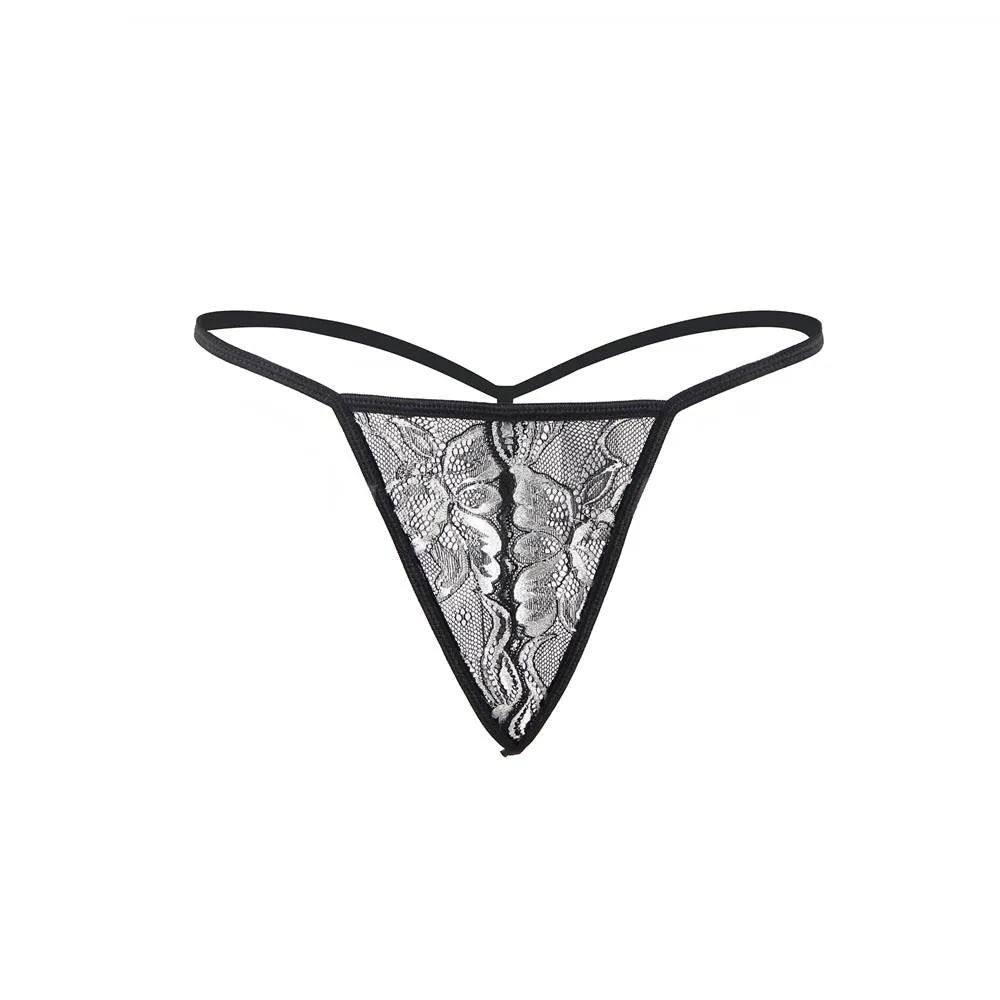 3 Piece Open Bust Bra And Garter Panty Set