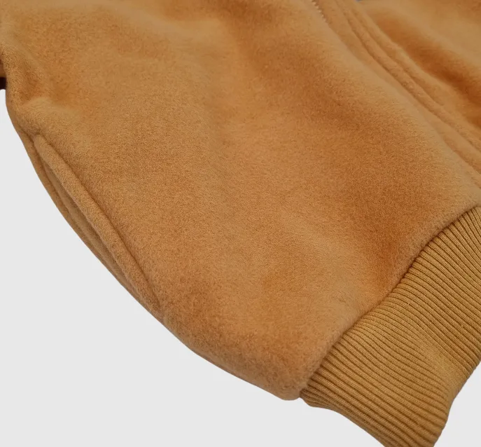 Adventurer Organic Fleece Bomber Jacket Orange