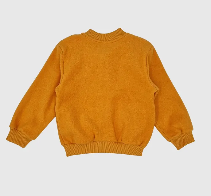Adventurer Organic Fleece Bomber Jacket Orange