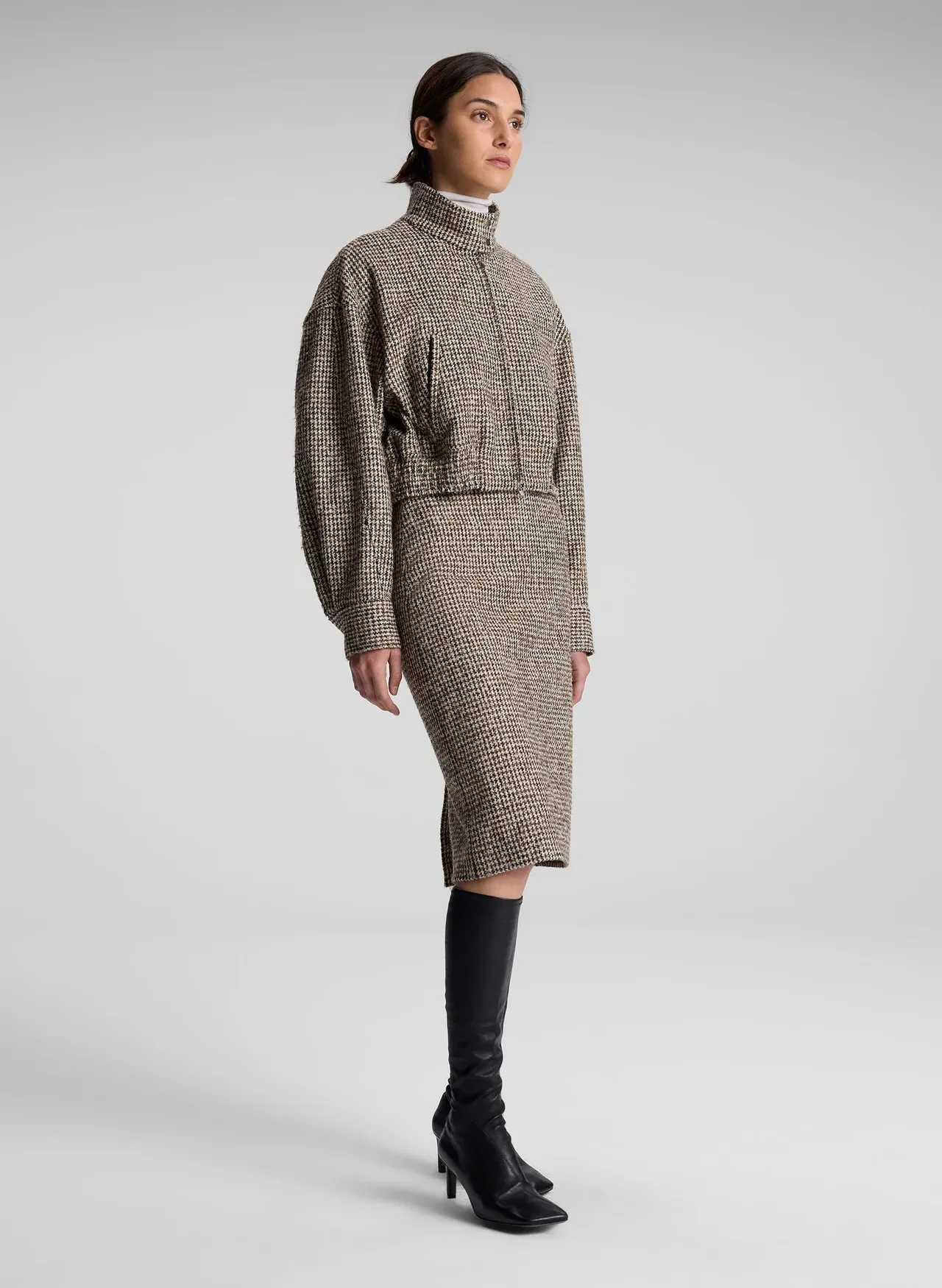 A.L.C. Harrison Tweed Houndstooth Jacket
