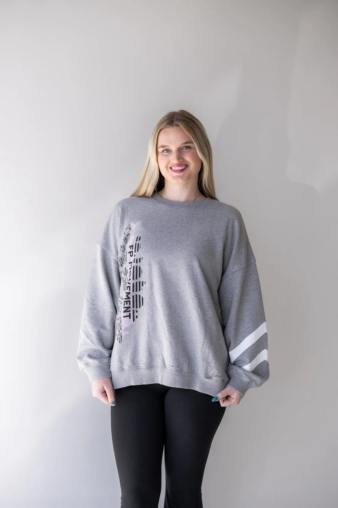 All Star Pullover Logo | Heather Grey/White