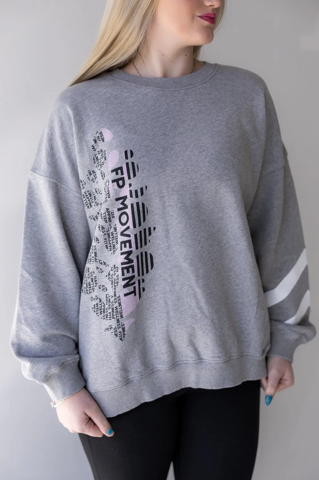 All Star Pullover Logo | Heather Grey/White