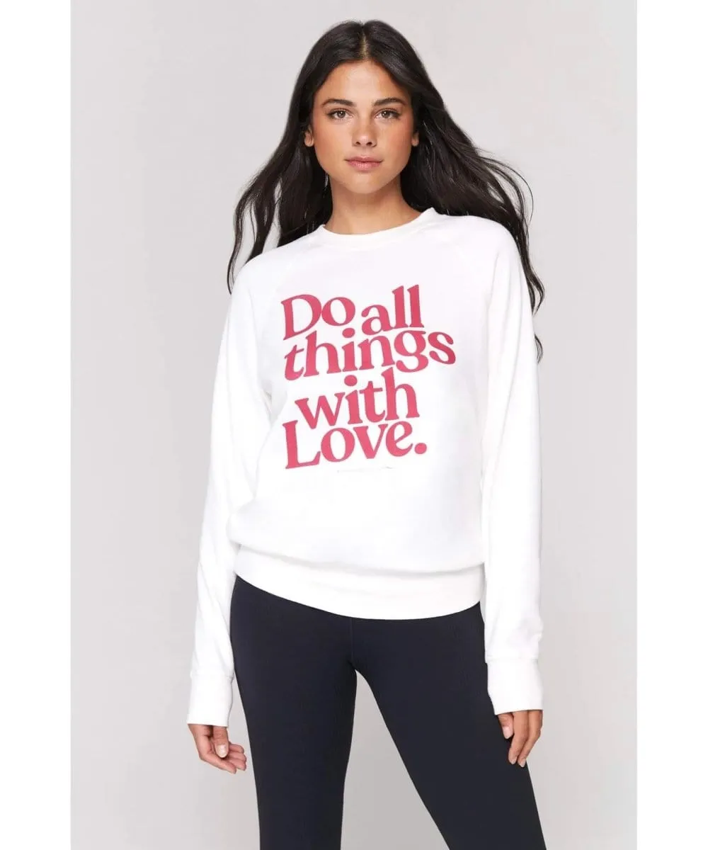 All Things With Love Old School Pullover