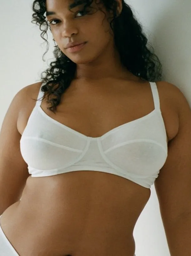 Araks: Beau Cotton Underwire Bra - White