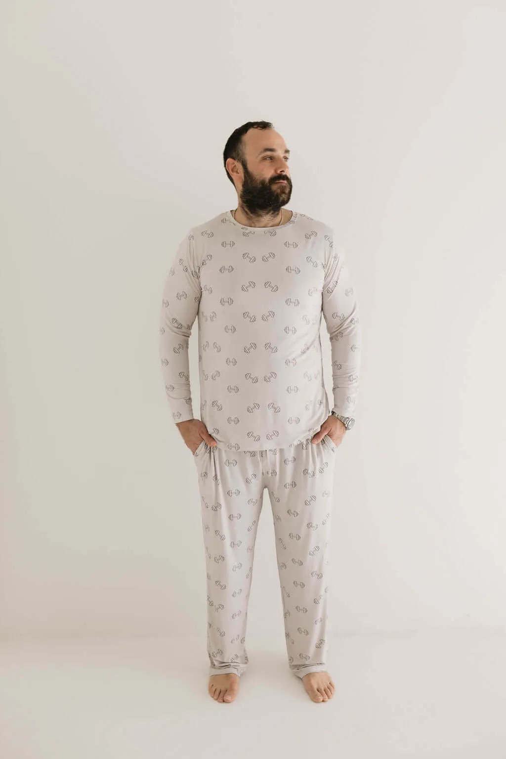 Arm Day | Men's Long Sleeve  Bamboo Pajamas