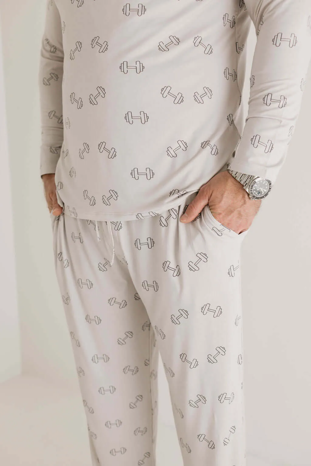 Arm Day | Men's Long Sleeve  Bamboo Pajamas