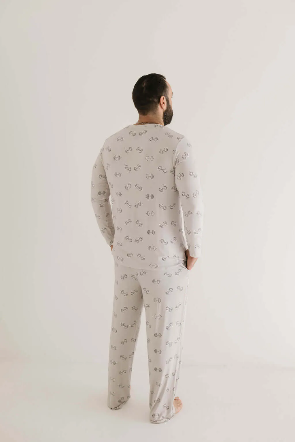 Arm Day | Men's Long Sleeve  Bamboo Pajamas