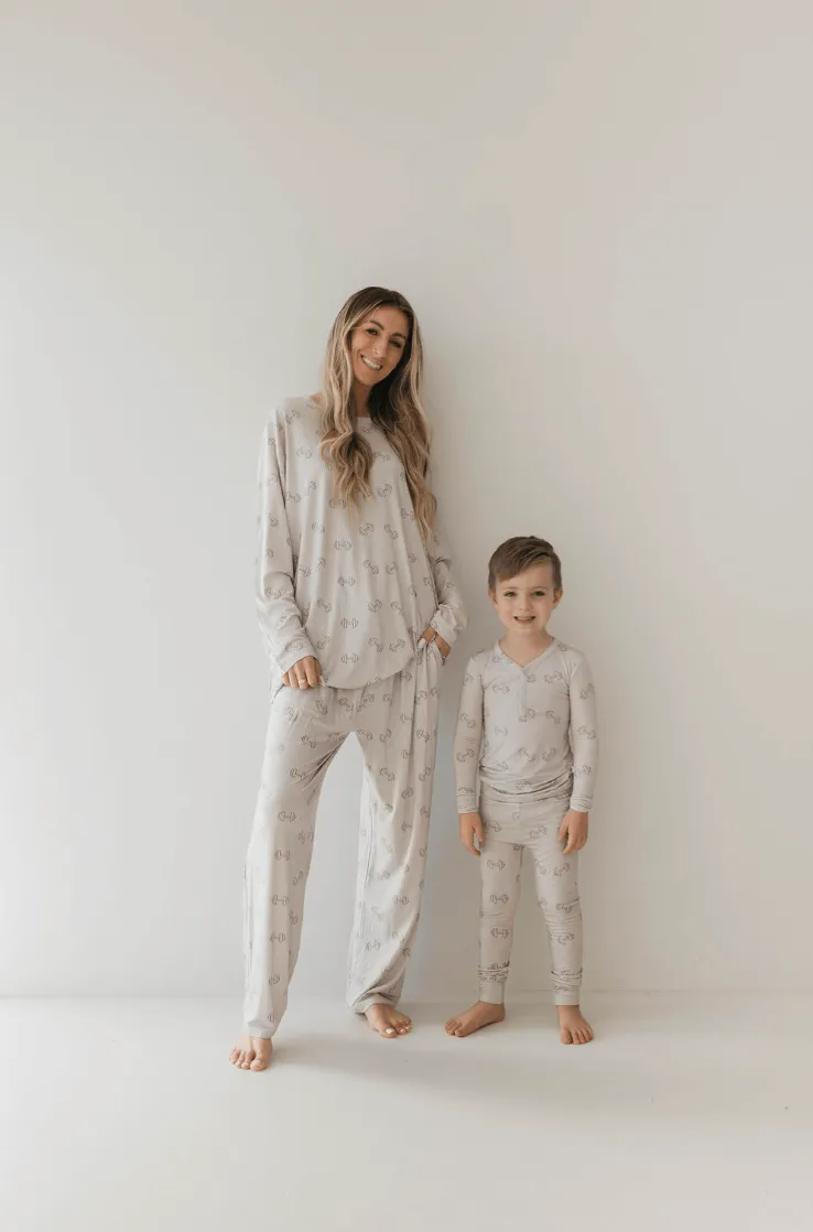 Arm Day | Men's Long Sleeve  Bamboo Pajamas