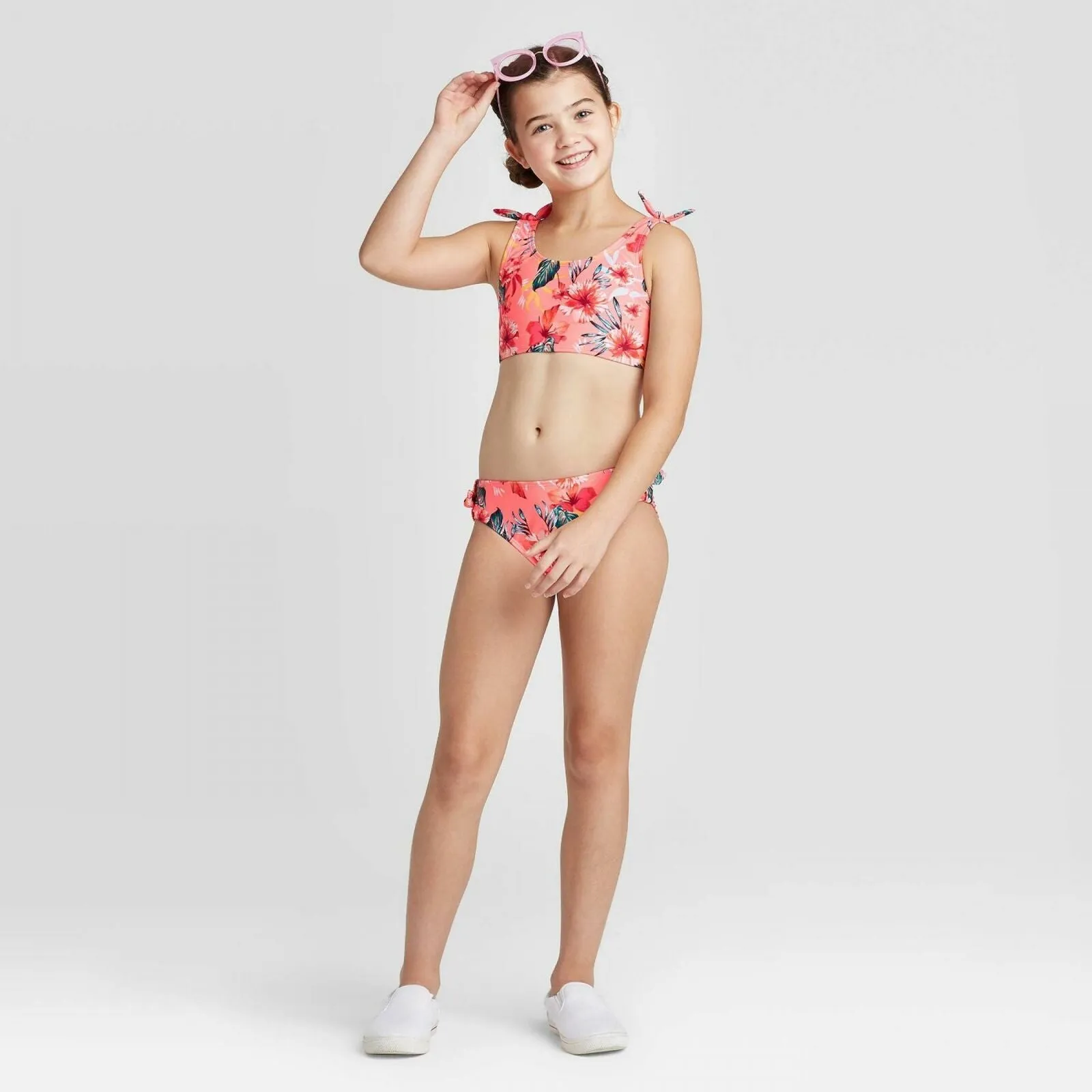 Art Class Girls' Tropical Love Bikini Set