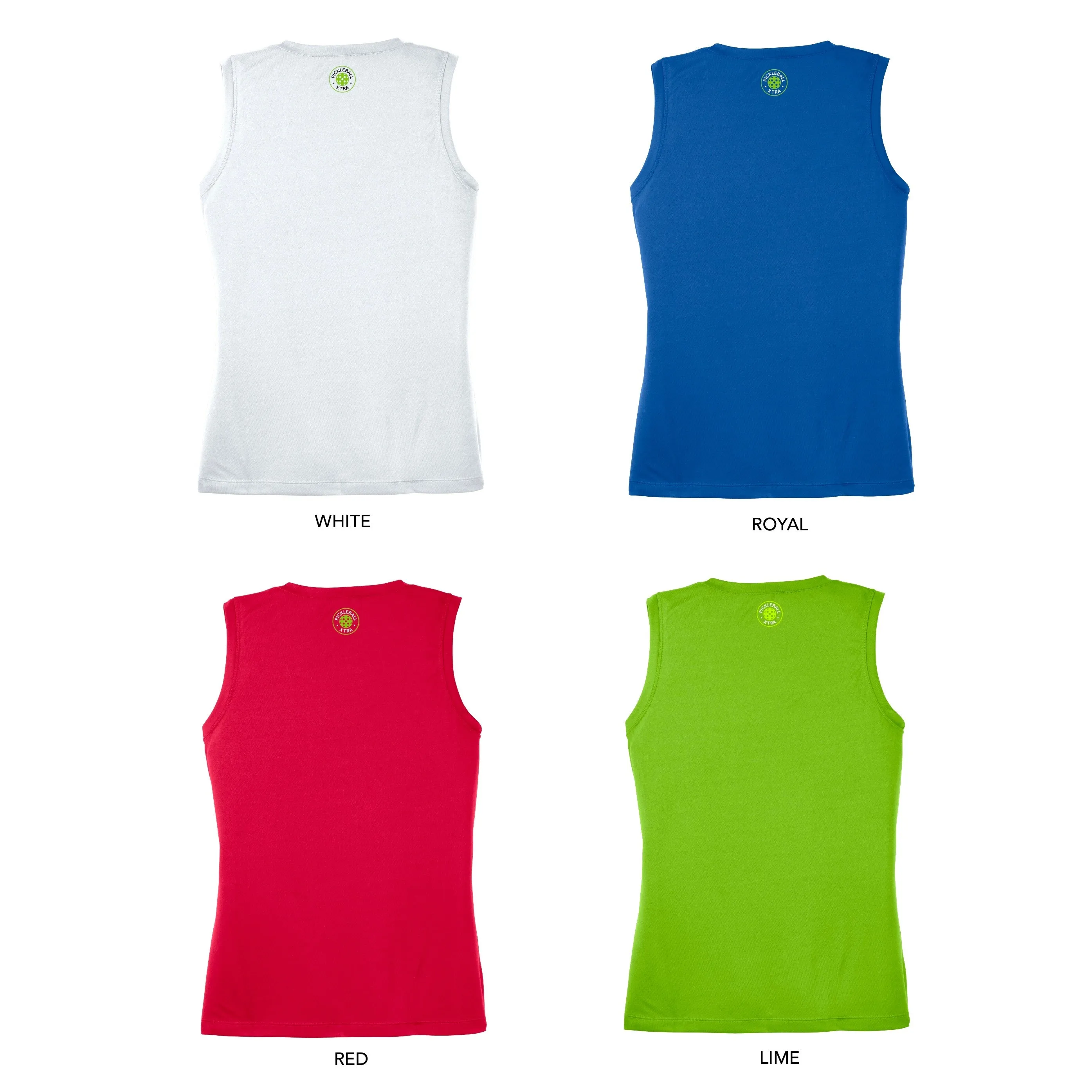 Aspen Pickleball Ladies Performance Sleeveless Tank - Front Chest Logo
