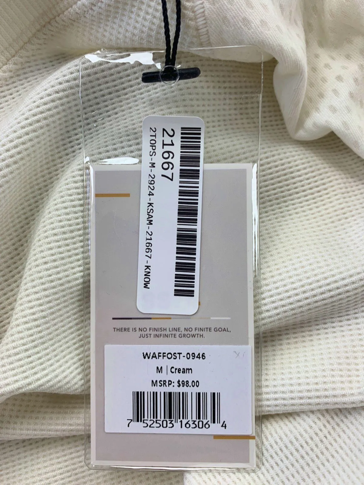 ASRV Cream Performance T-Shirt M