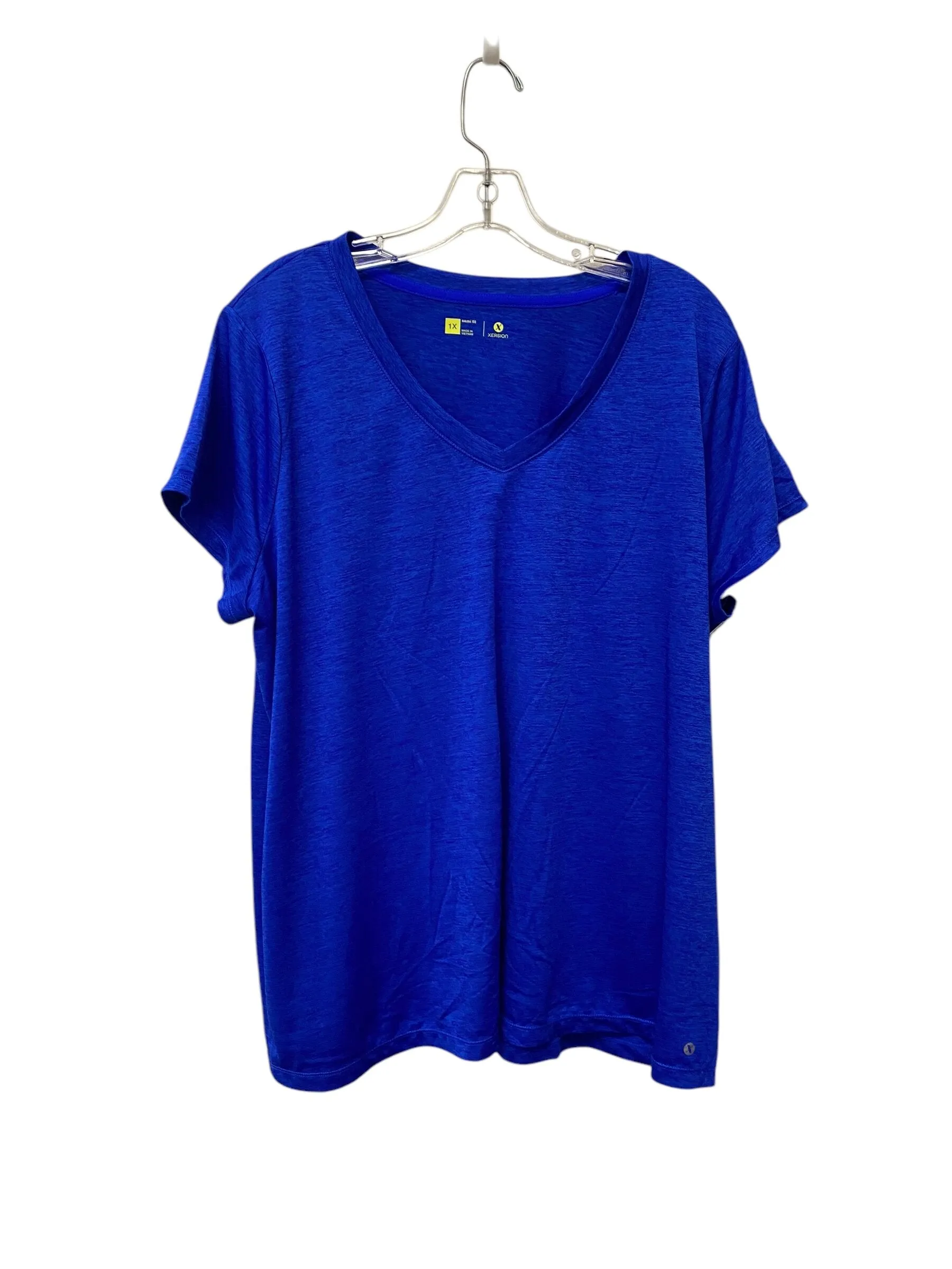Athletic Top Short Sleeve By Xersion  Size: 1x