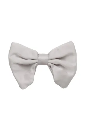 Avant Garde Bowtie - Silver Satin