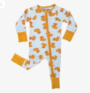 Bamboo Zipper Pajama - Duckies