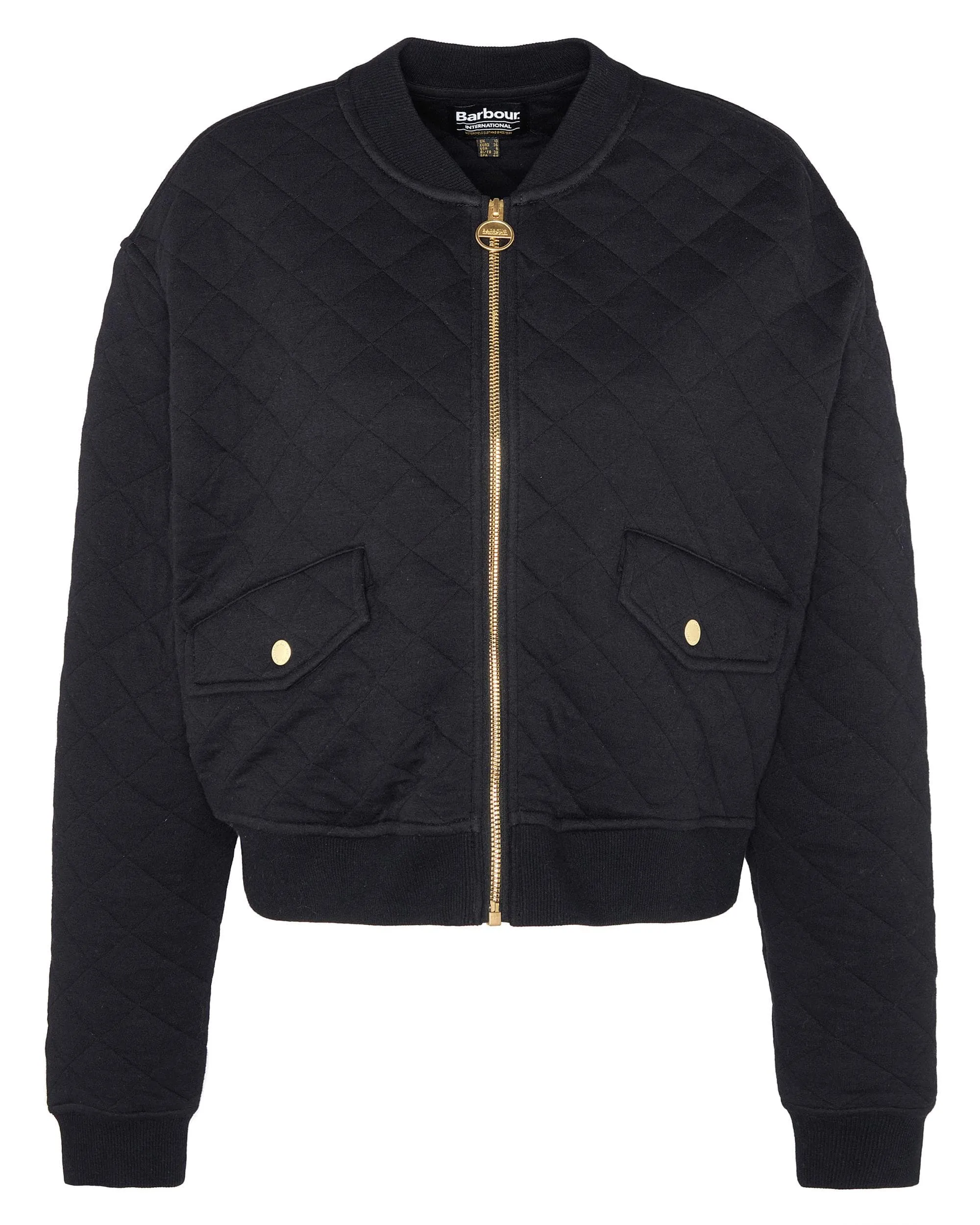 Barbour International Alicia Womens Quilted Bomber Jacket