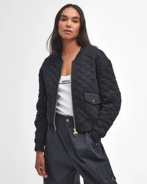 Barbour International Alicia Womens Quilted Bomber Jacket