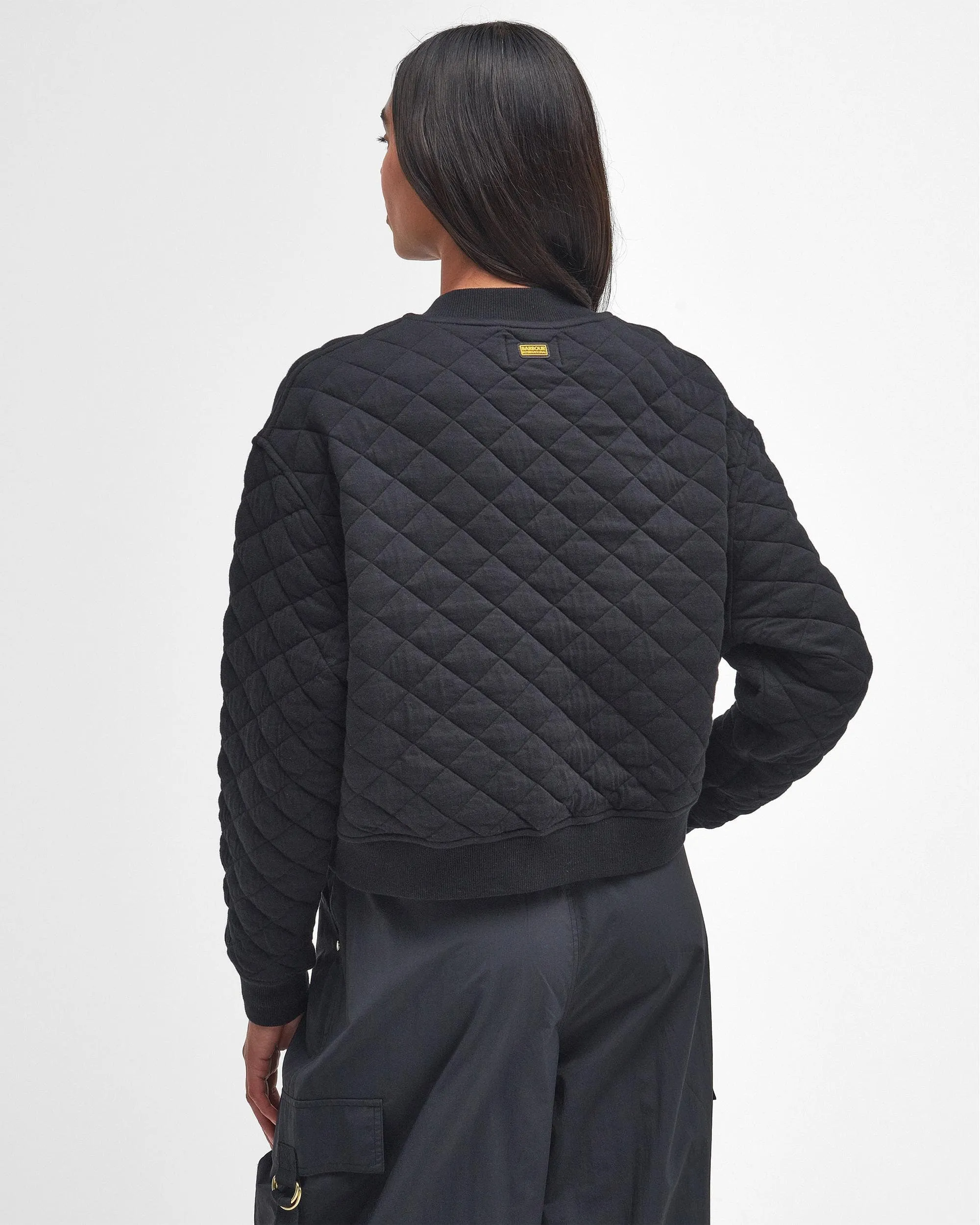 Barbour International Alicia Womens Quilted Bomber Jacket