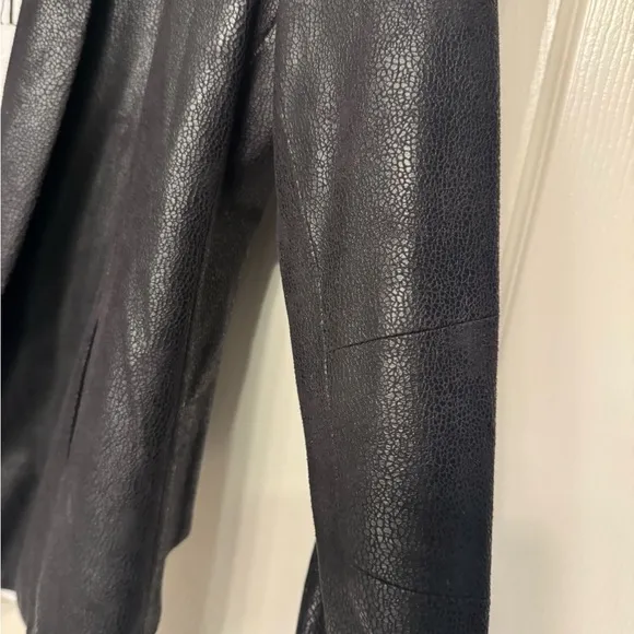 Barneys New York faux leather jacket