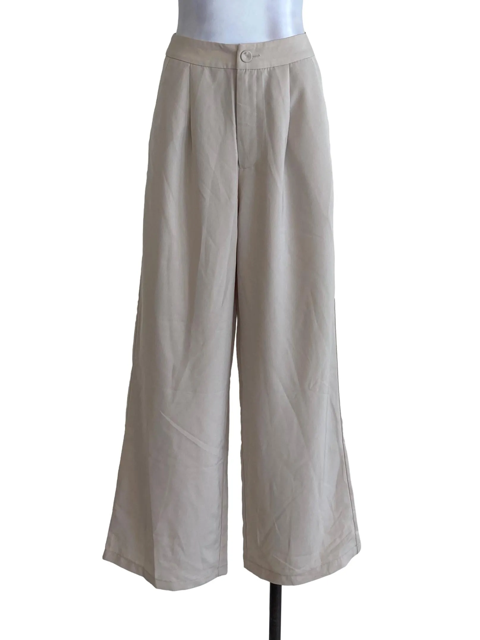 Beige Long Slack Pants TCL