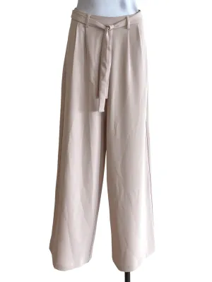 Beige Long Slack Pants