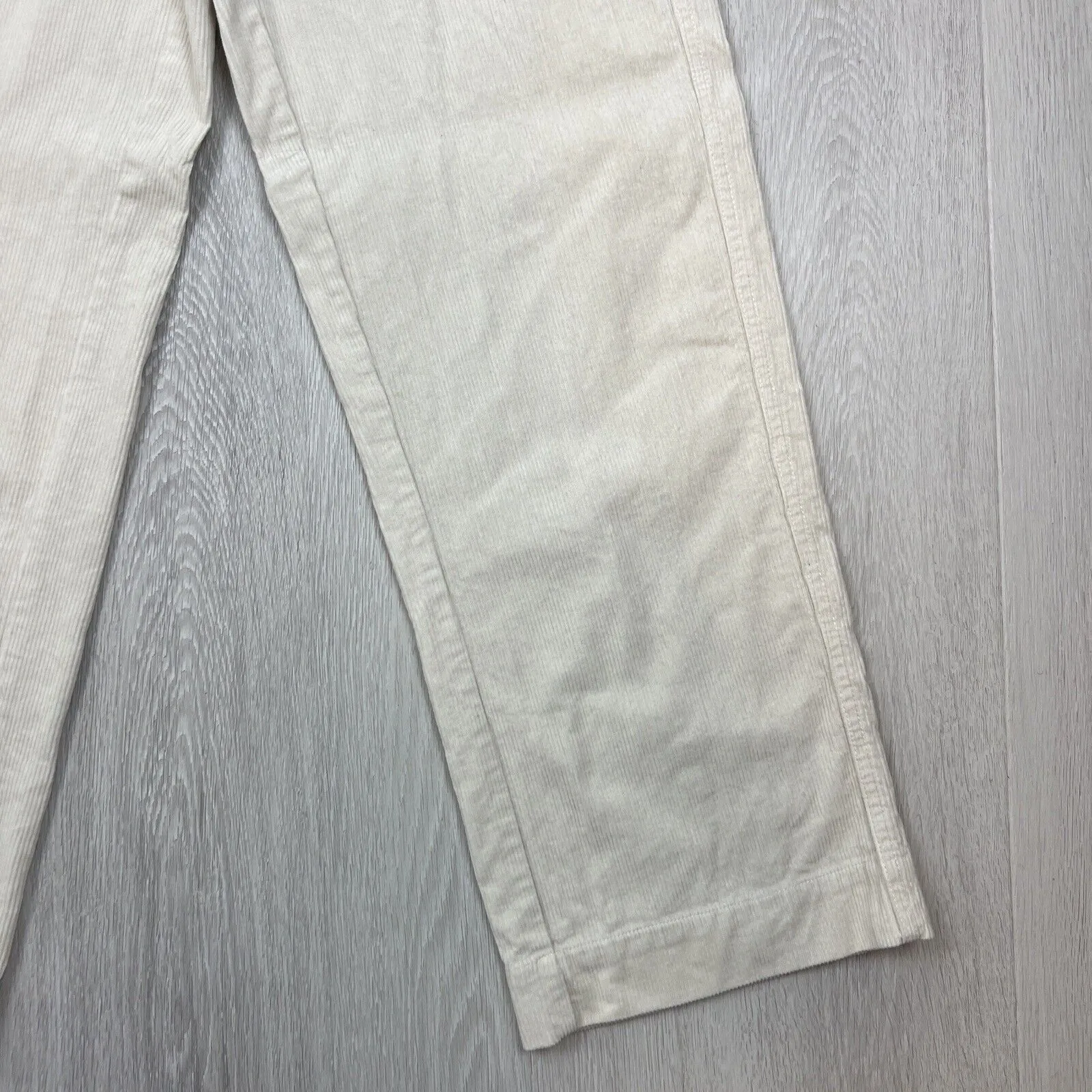 Billabong Womens Off-White Relaxed Loose Fit Corduroy Pants Size 26