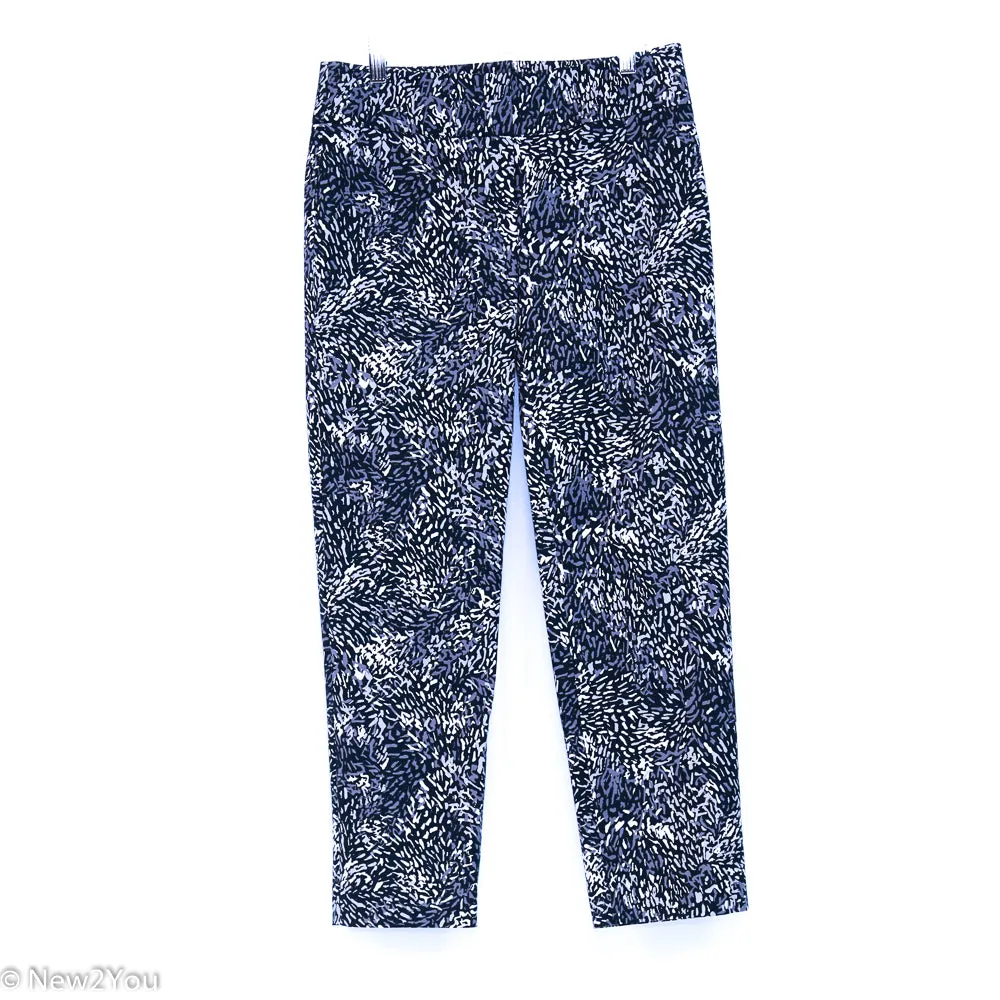 Black & Grey Crop Slacks (Ann Taylor)