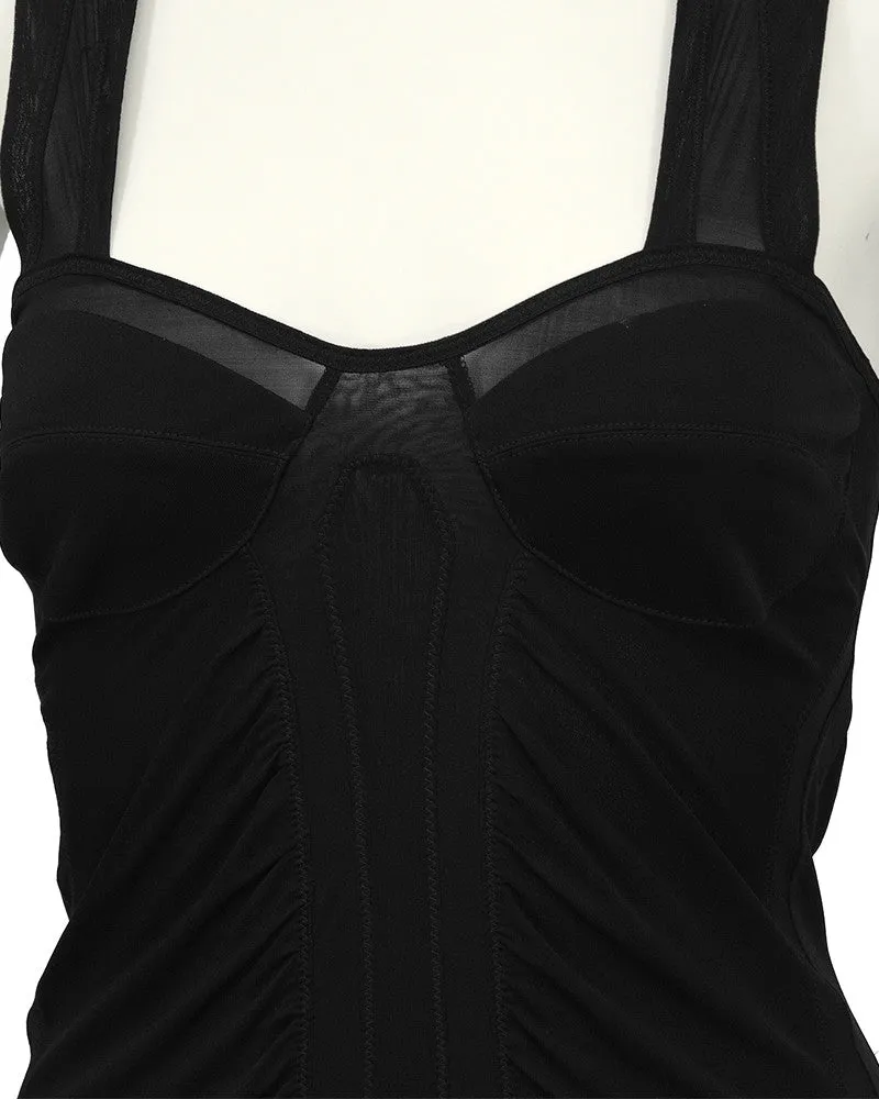 Black Mesh Dress