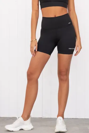 Black Sportswear Midi Biker Shorts