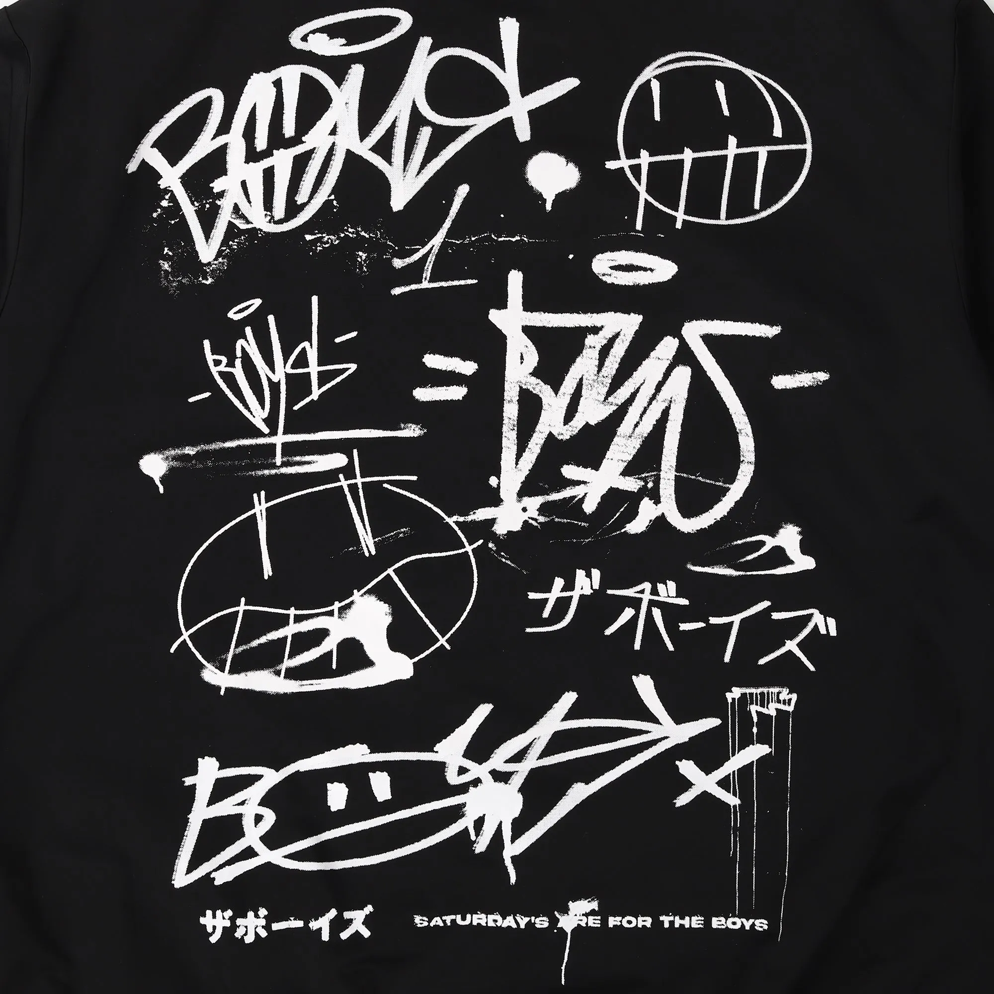 BLACKOUT GRAFFITI BOMBER JACKET