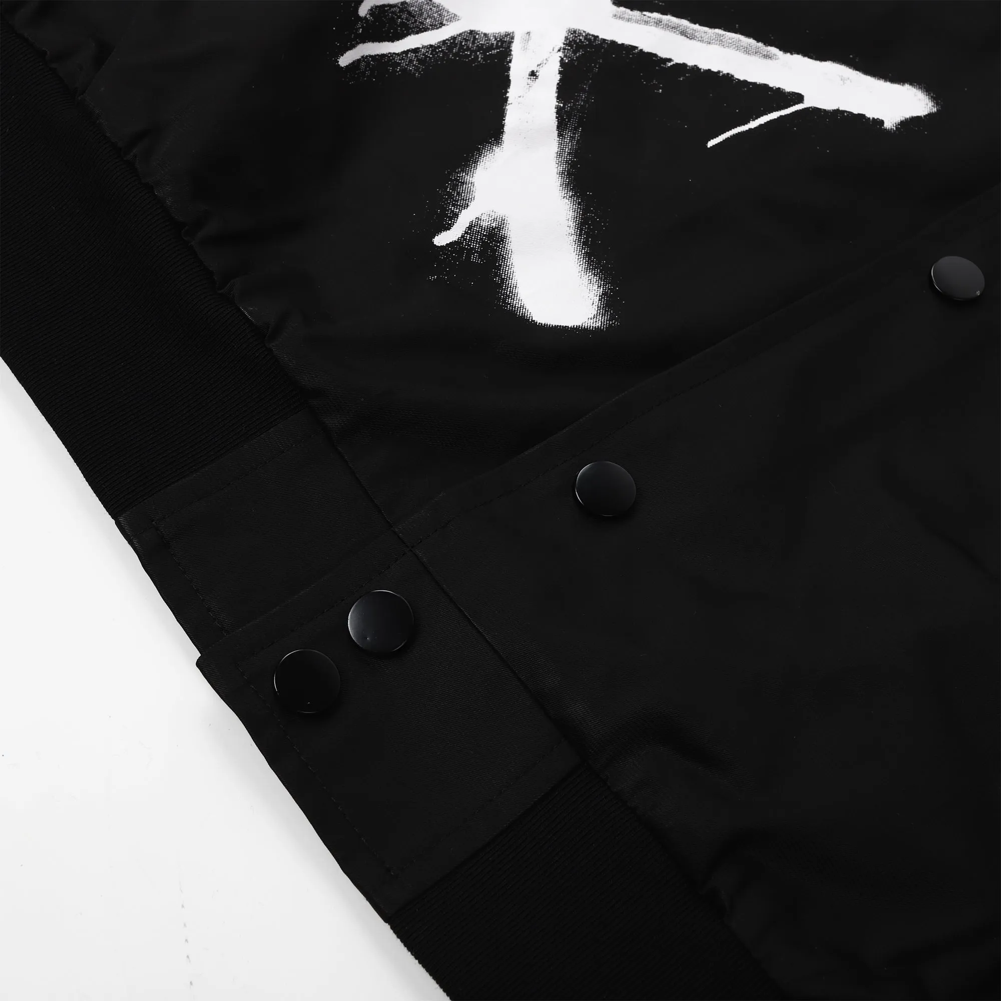 BLACKOUT GRAFFITI BOMBER JACKET