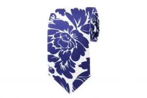 Blue Floral Tie