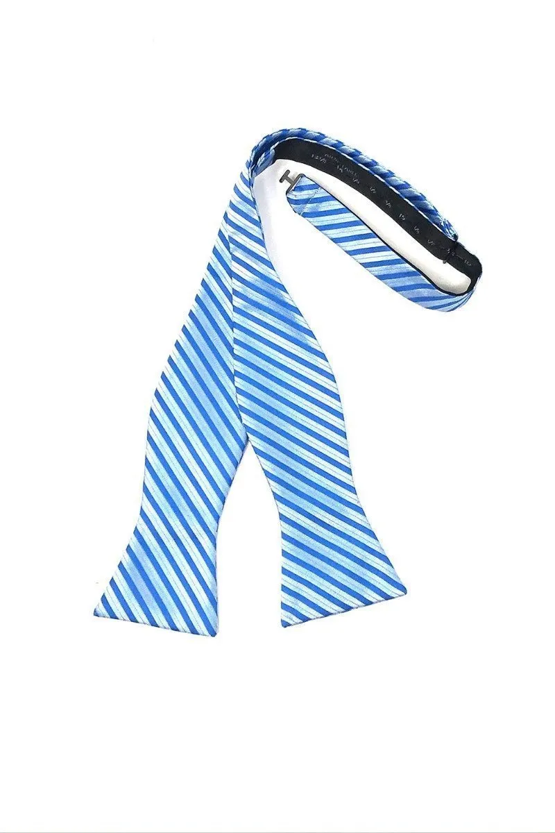 Blue Newton Stripe Bow Tie