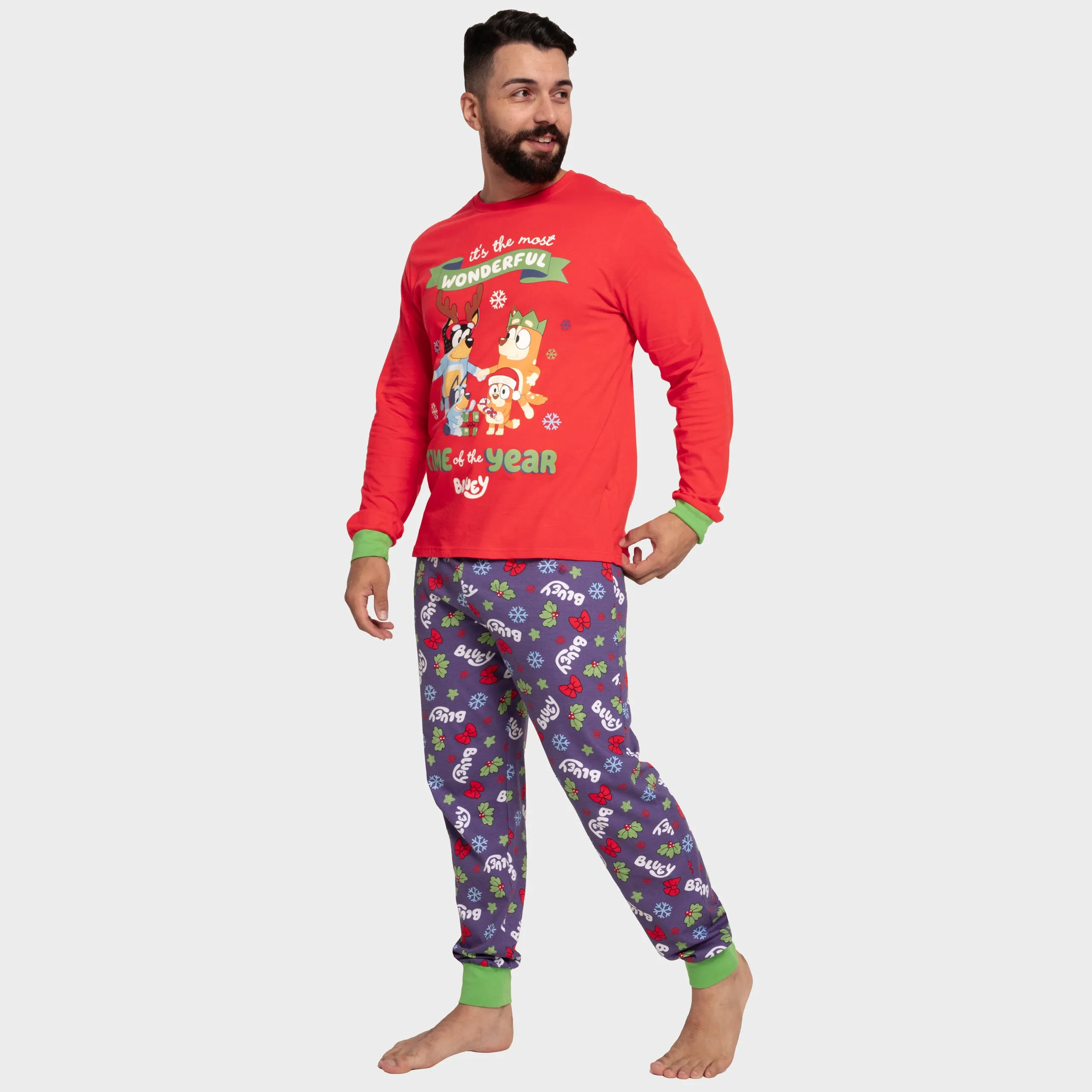 Bluey Mens Christmas Pajamas