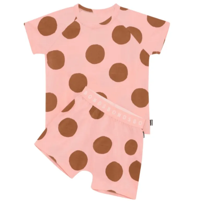 BONDS Kids Tee Short Sleep Set - Playful Spots Pink