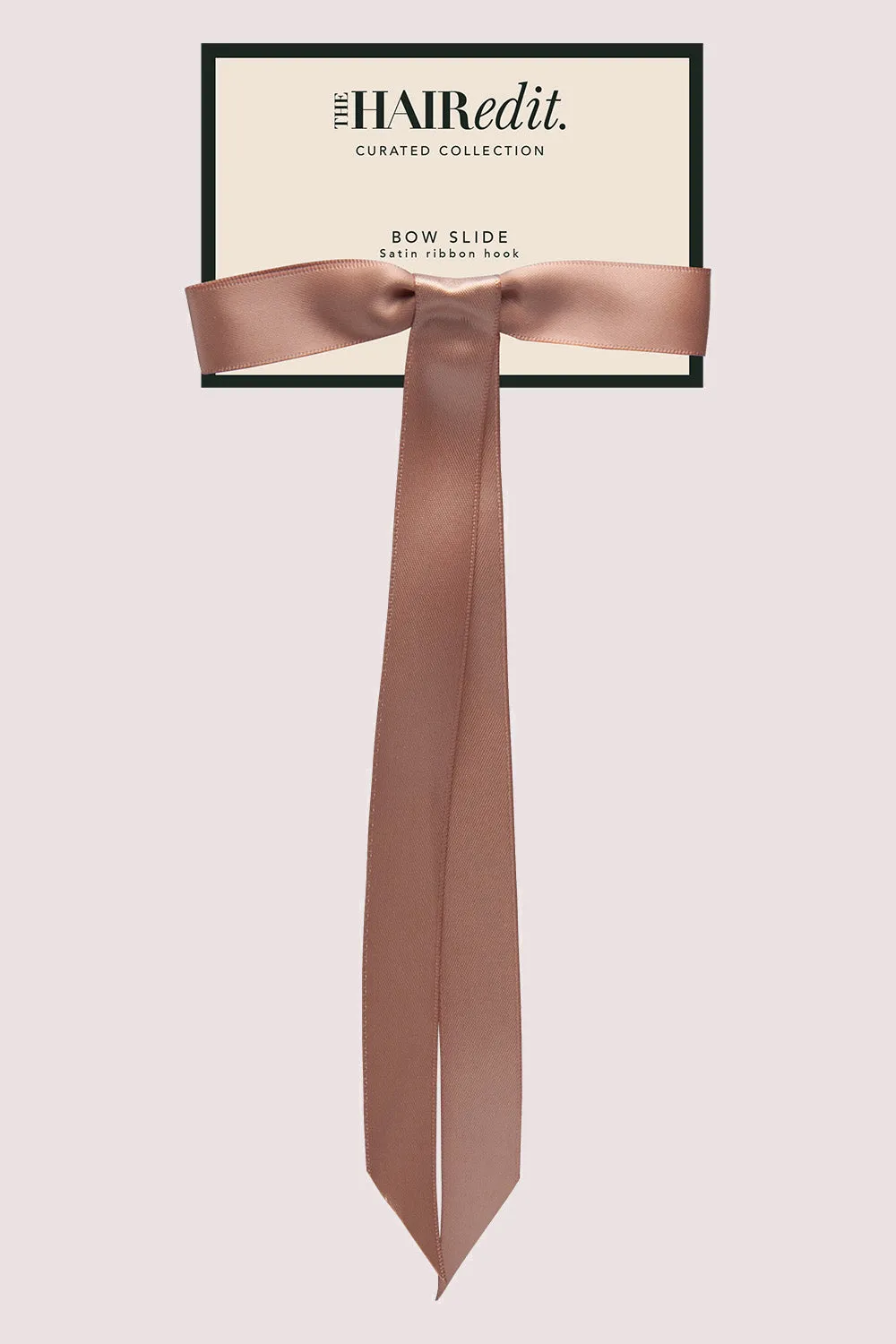 Bow Slide Satin Ribbon Ponytail Hook