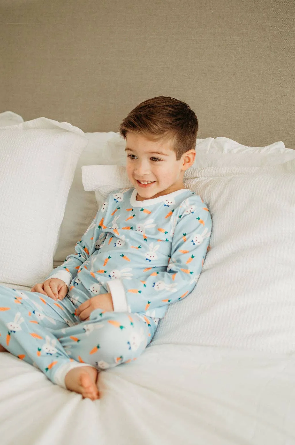 Boys Easter Pajamas - Easter Bunny Boy - Buttflap