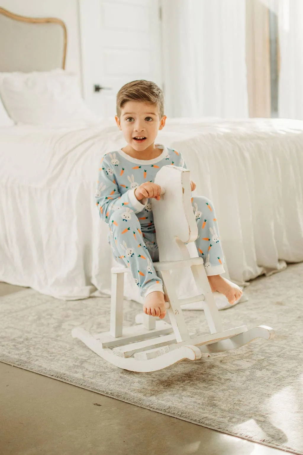 Boys Easter Pajamas - Easter Bunny Boy - Buttflap