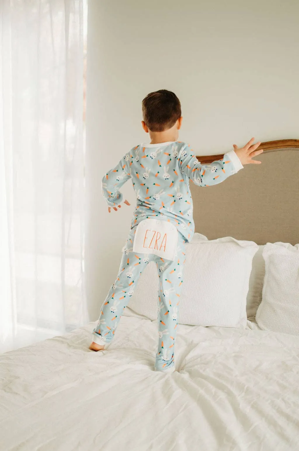 Boys Easter Pajamas - Easter Bunny Boy - Buttflap