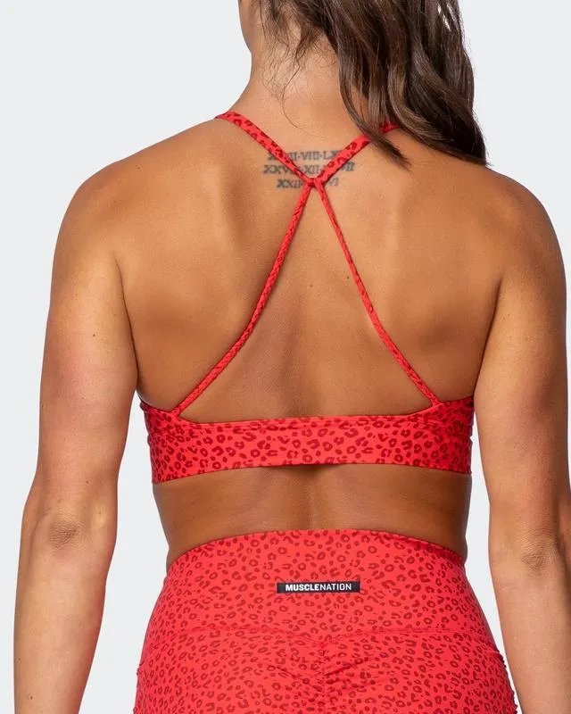 Braided Bralette - Mini Cheetah Print