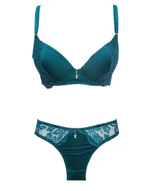 Bridal Sea Green 5954 Single Padded Bra Panty Set - By Kailanni