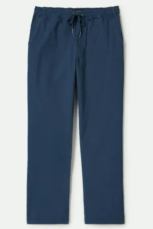 Broadway E-Waist Relaxed Pant - Washed Denim Blue