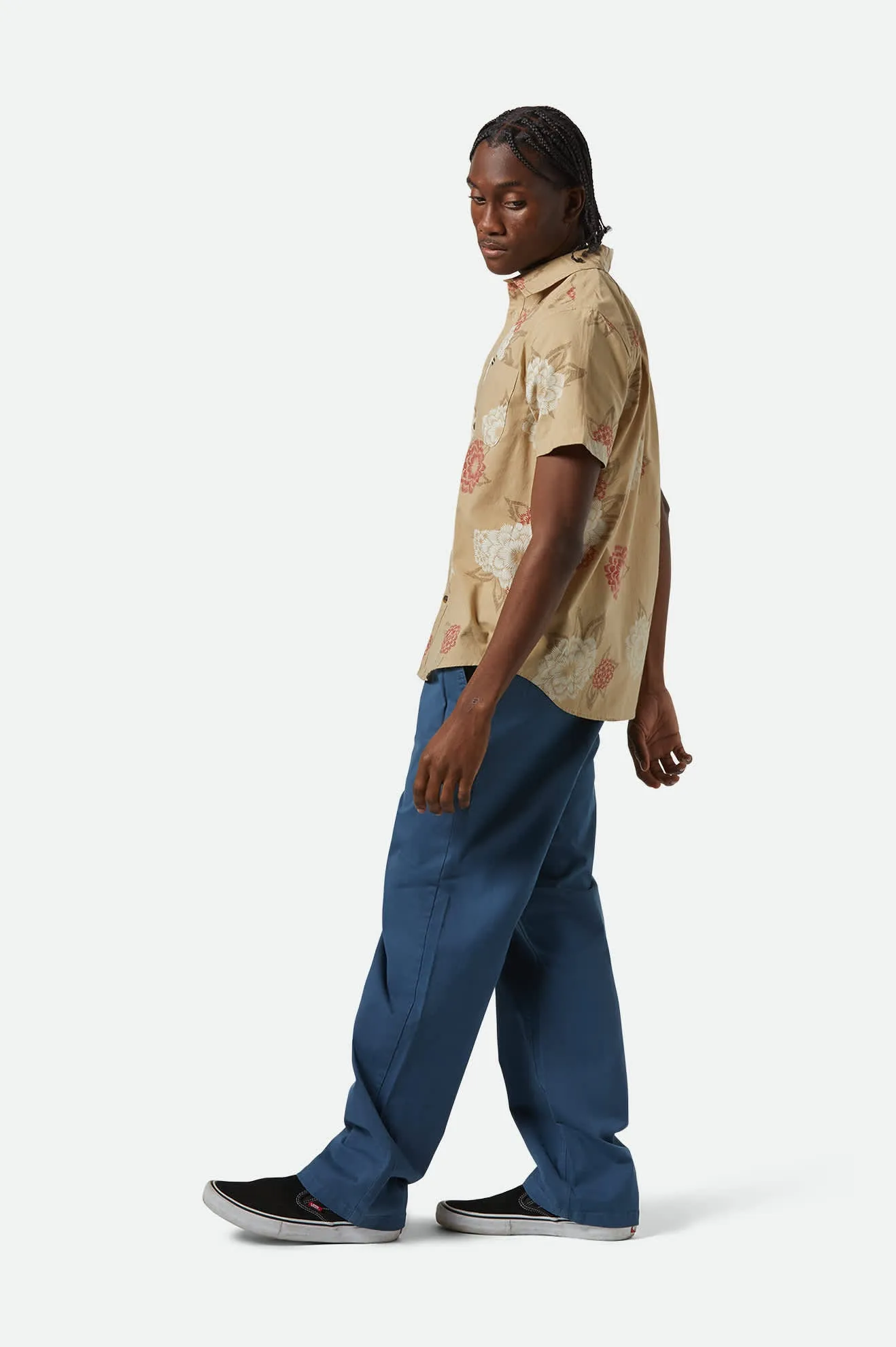 Broadway E-Waist Relaxed Pant - Washed Denim Blue