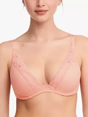 Brooklyn Plunge Bra In Candlelight Peach - Passionata
