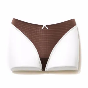 Brown Lace Net Pantie For Women 5607
