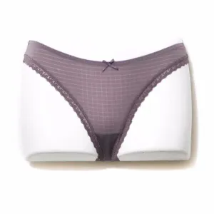 Brown Lace Net Panty For Women