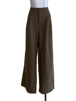 Brown Twill Slack Pants